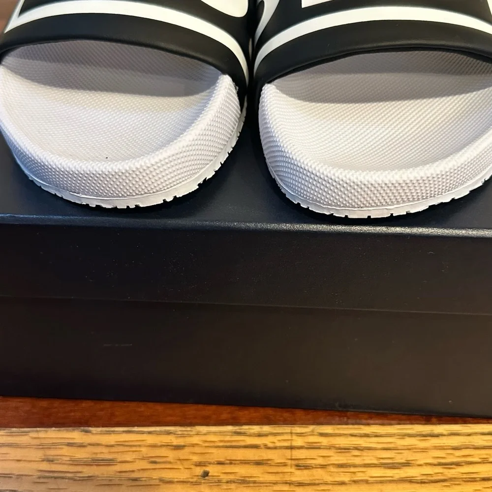 Mens Polo by Ralph Lauren Black and White Sandals
